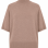 Елегантний светр з коротким рукавом і високою горловиною