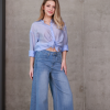 Джинси wide leg з високою посадкою
