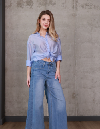 Джинси wide leg з високою посадкою