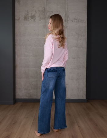 Джинси wide leg з високою посадкою
