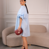 Котонова сукня міні oversize блакитна