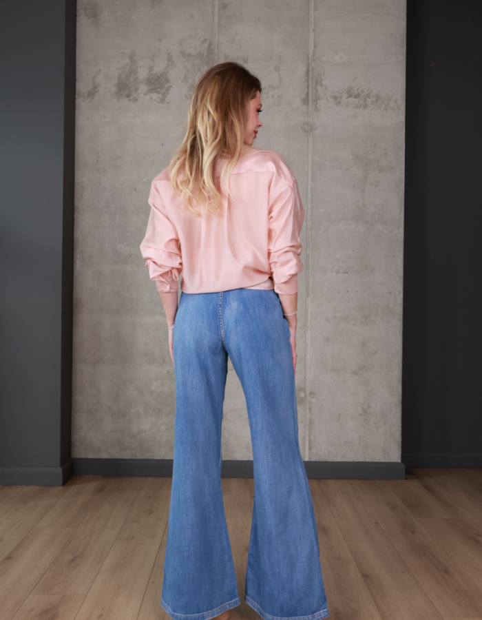 Джинси wide leg з високою посадкою