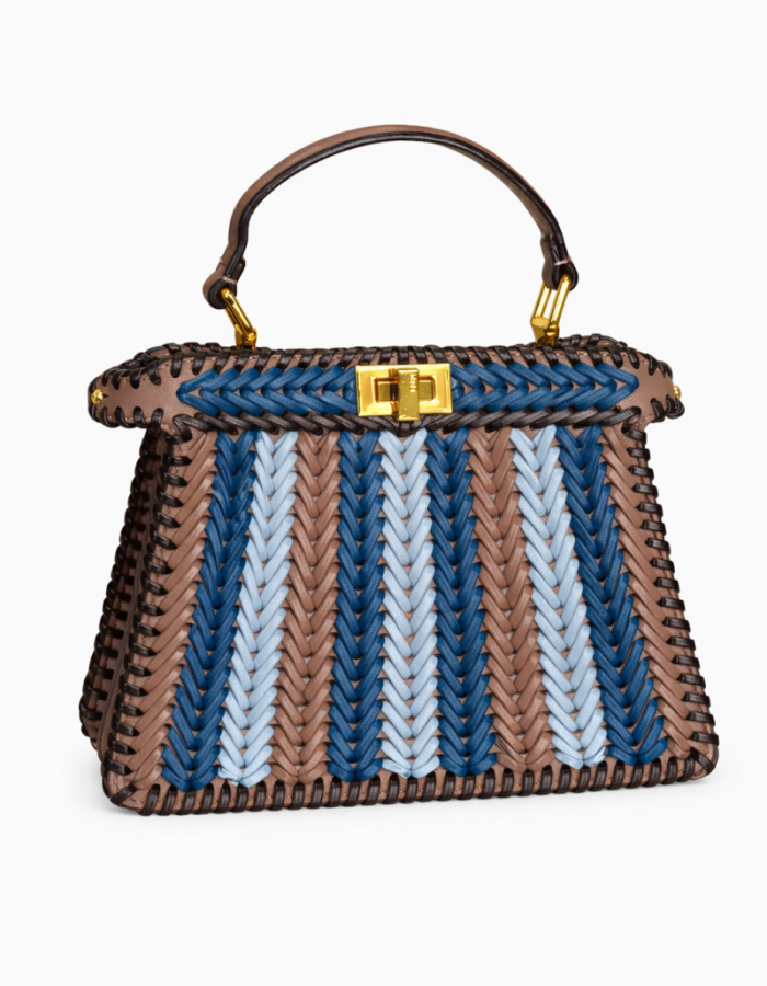 Плетена сумка з топ-ручкою у стилі Fendi