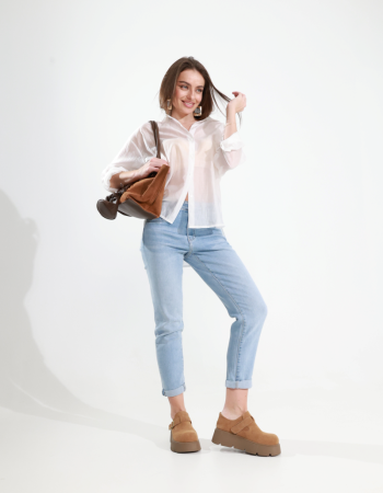 Джинси slim fit з високою посадкою