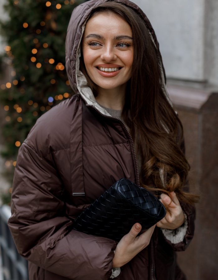 Пухова куртка у стилі MAX MARA