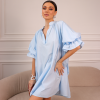 Котонова сукня міні oversize блакитна