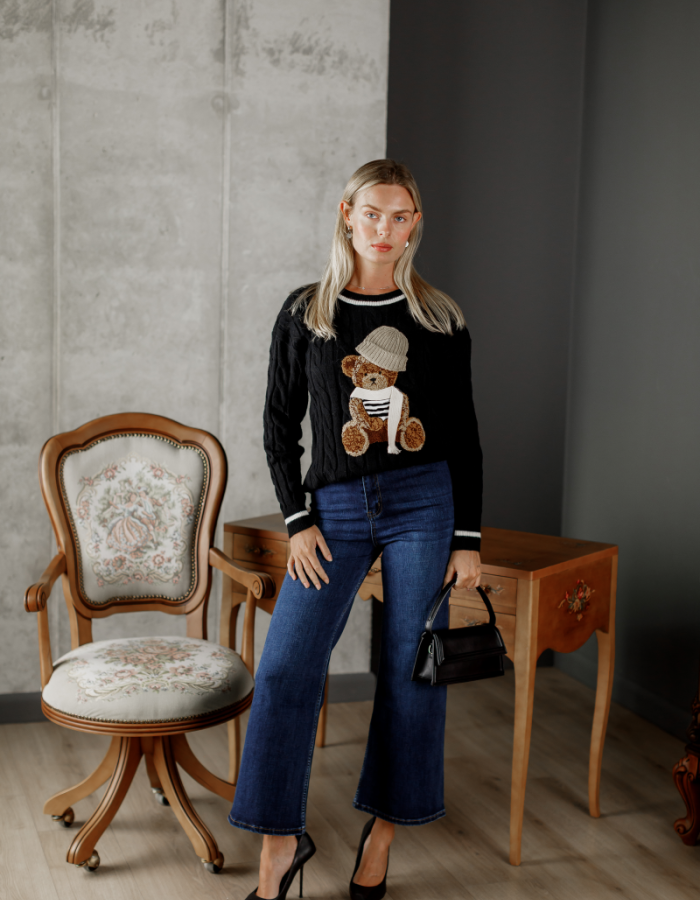 В’язаний джемпер прямого крою
