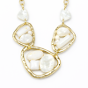 Кольє з світлими кам’яними вставками