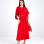 Італійська сукня з акцентним поясом та витонченими рукавами