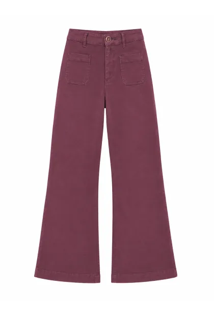 Елегантні джинси з високою посадкою та широким кроєм