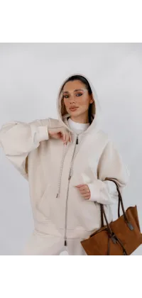 Світшот IMPERIAL з капюшоном молочний. Ціна: 6990 грн