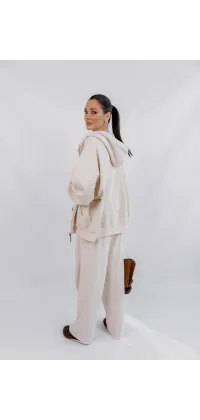 Світшот IMPERIAL з капюшоном молочний. Колір: Бежевий