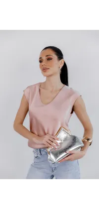 Блуза сатинова пудра IMPERIAL. Ціна: 3990 грн