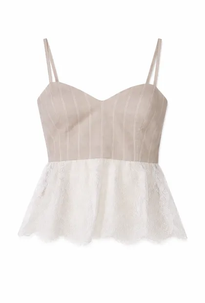 Топ бежевий у смужку IMPERIAL