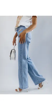 Джинси прямого крою. Колір: Блакитний