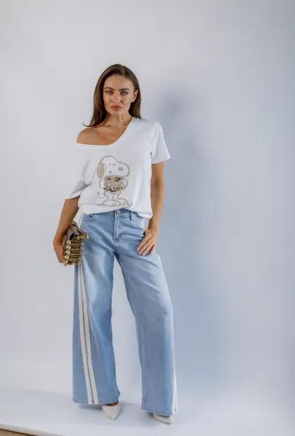 Джинси з принтом