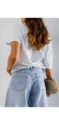 Джинси з принтом, одяг від Jador