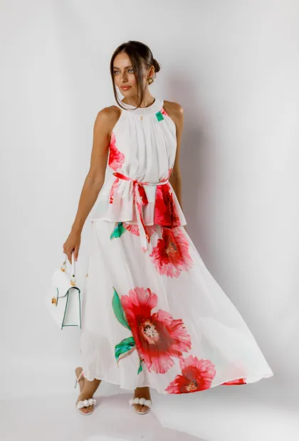 Костюм з квітковим принтом