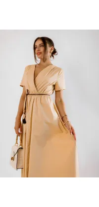 Сукня міді, Франція. Колір: Бежевий