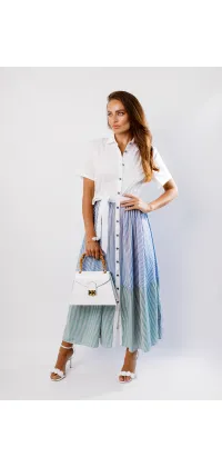 Сукня максі на ґудзиках. Колір: Блакитний