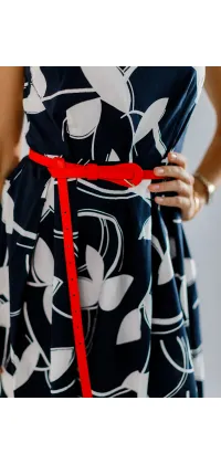 Сукня Жаклін Кенеді. Колір: Біло-синій