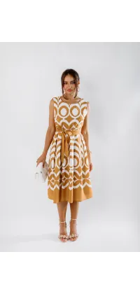 Котонова сукня міді, одяг від Jador