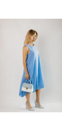 Літня блакитна сукня Імперіал. Доступні розміри: 