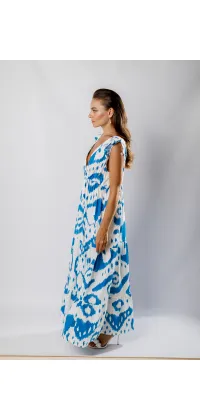 Максі-сукня з оздобленням камінням Swarovski від французького бренду GOA, одяг від Jador