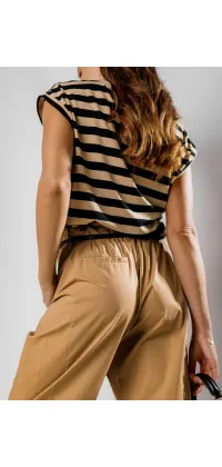 Штани з натуральної бавовни. Колір: Коричневий