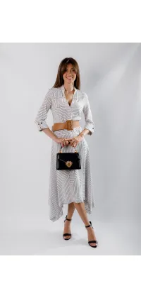 Сукня асимитричного крою. Колір: Білий