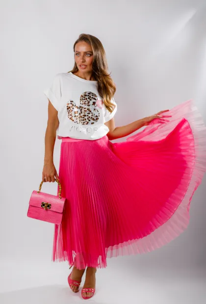 Спідниця плісе міді