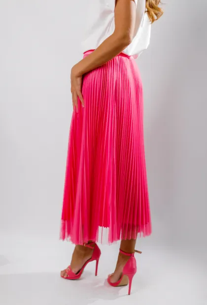 Спідниця плісе міді