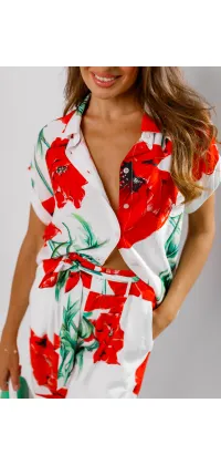 Костюм з принтом (маки). Доступні розміри: M