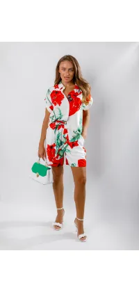 Костюм з принтом (маки) зображення 2