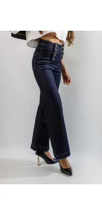 Джинси з золотим декором. Доступні розміри: 