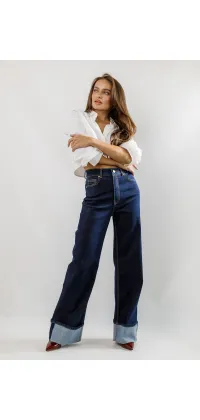 Джинси з підкатами. Доступні розміри: 