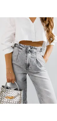 Прямі французькі  джинси. Доступні розміри: 