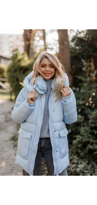 Блакитна зимова куртка, від Rinascimento