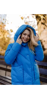 Куртка з об'ємним капюшоном, одяг від Jador