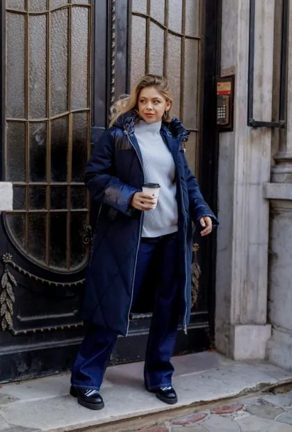 Стьобана зимова куртка