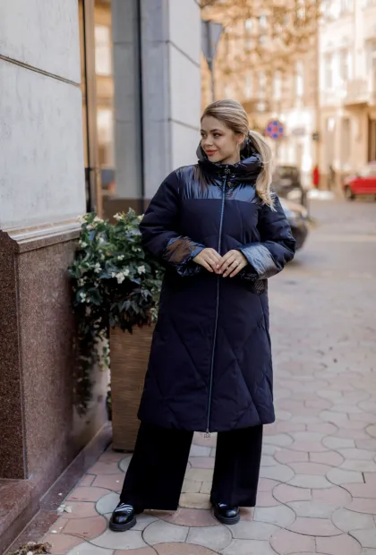 Подовжена куртка пуховик