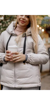 Французька куртка пуховик. Доступні розміри: 36, 38, 42