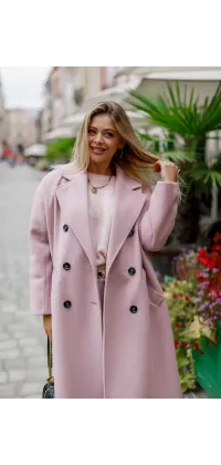 Пудрове пальто IMPERIAL. Доступні розміри: 