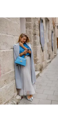 Пальто IMPERIAL з поясом. Колір: Сірий