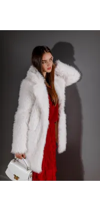 Шуба з преміального еко-хутра. Доступні розміри: S