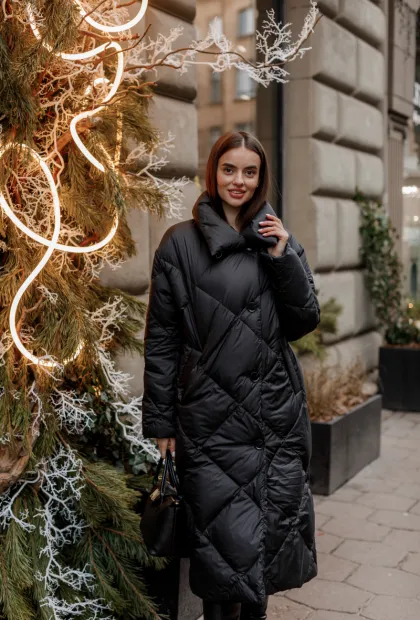 Подовжений пуховик