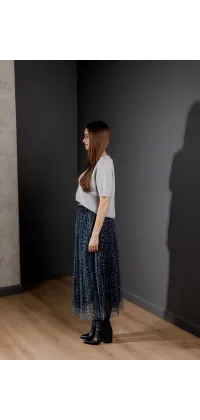 Леопардова спідниця плісе від французького виробника, одяг від Jador