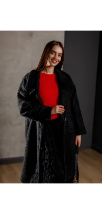 Пальто Теді. Колір: Чорний