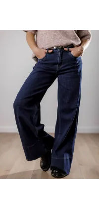 Класичні французькі джинси. Колір: Синій