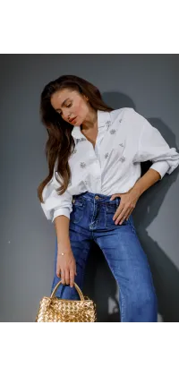 Французькі джинси. Колір: Синій